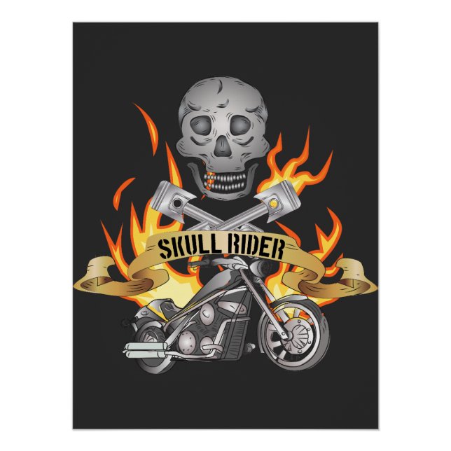 Zeichen der Motorradgemeinschaft Poster (Vorderseite)