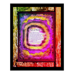 Zeichen der Schönheit Poster