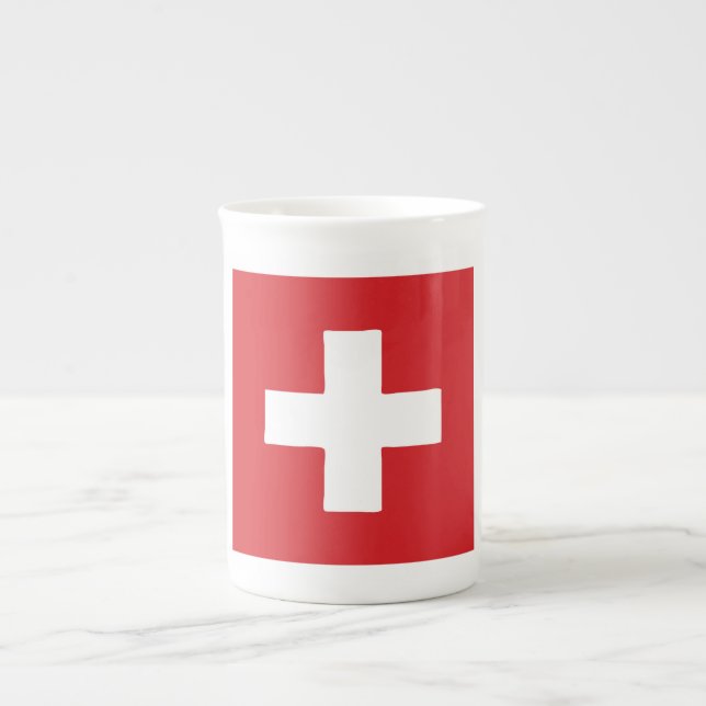 Zeichen der Schweiz Prozellantasse (Vorderseite)