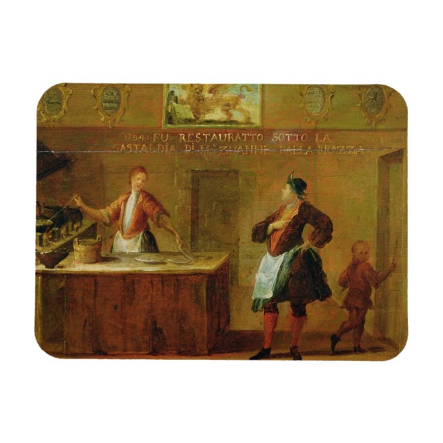 Zeichen der Venezianischen Konditorei (Panel) Magnet (Horizontal)