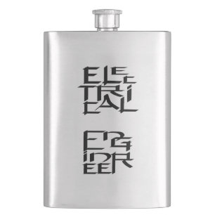 Zeichen des Elektroingenieurs Flachmann