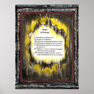 Zeichen des Mutes Poster