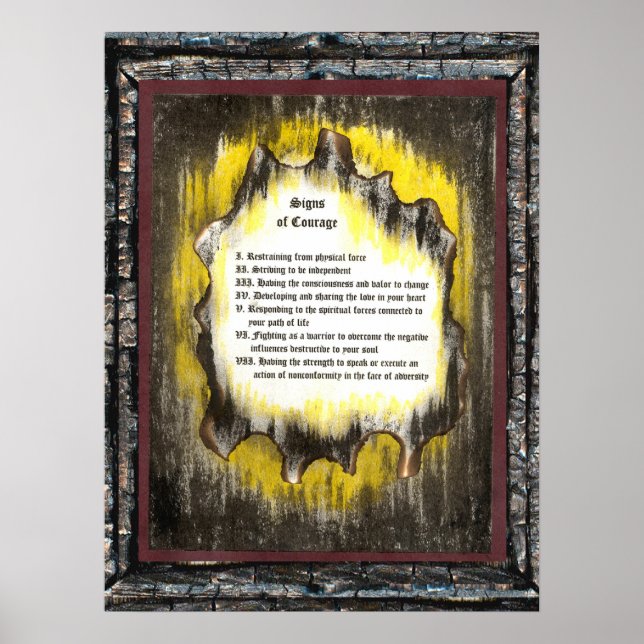 Zeichen des Mutes Poster (Vorne)