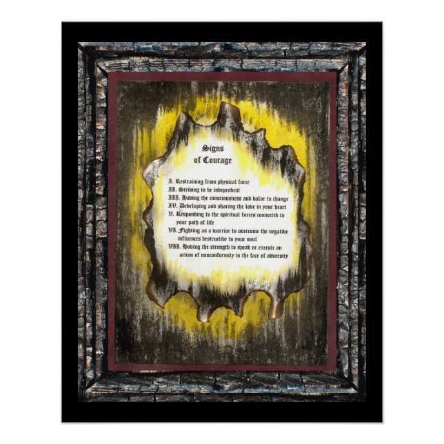 Zeichen des Mutes Poster (Vorderseite)