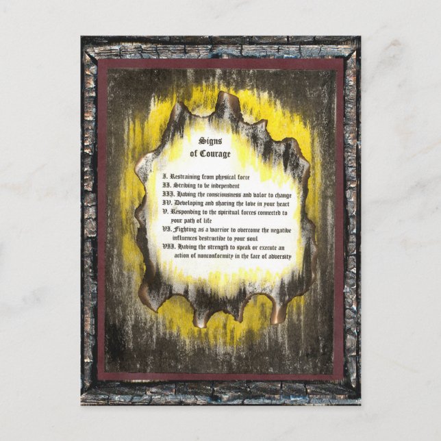 Zeichen des Mutes Postkarte (Vorderseite)