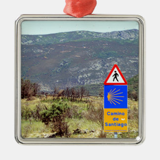 Zeichen Des Santiago de Compostela EL Camino, Ornament Aus Metall