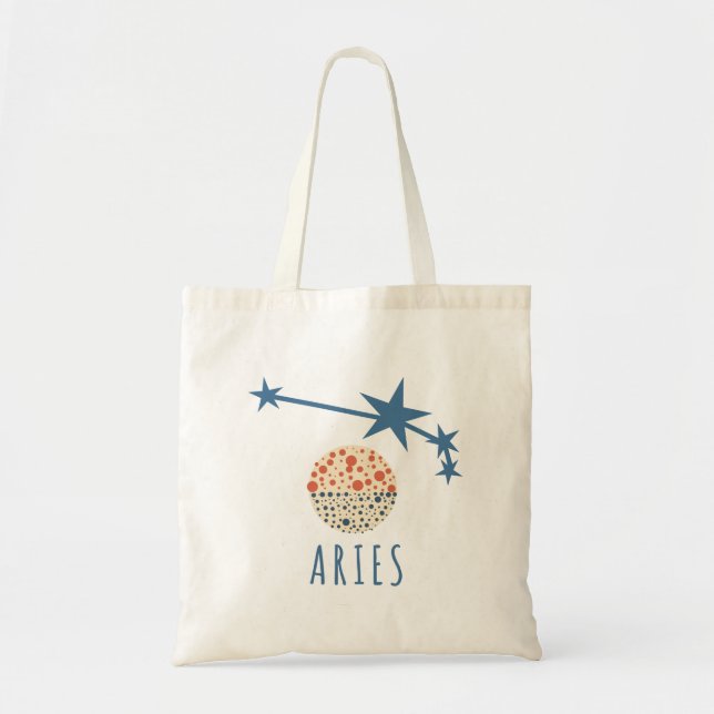Zeichen des Zodiac Aries Tragetasche (Vorne)
