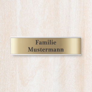 Zeichen für das Schild mit dem Schild "Türschild"