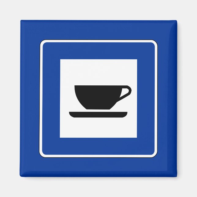 Zeichen für den Kaffeeverkehr Magnet (Vorne)