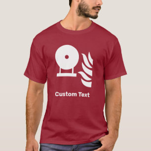 Zeichen für die Flaschensicherheit eines fest eing T-Shirt