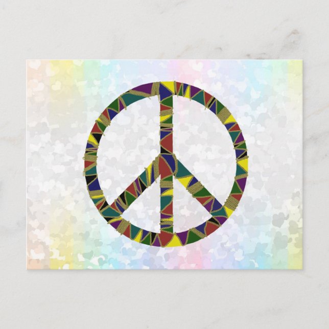 Zeichen für Frieden Postkarte (Vorderseite)