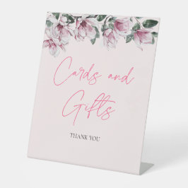 Zeichen für Karten und Geschenke | Rosa Brautparty Sockelschild