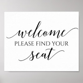 Zeichen für kleine Hochzeitstische (8 x 10) Poster