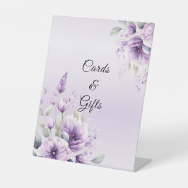 Zeichen für Lila Blumentabletten Sockelschild