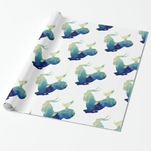 Zeichen für Wasserfarben Geschenkpapier