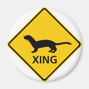 Zeichen für Weasel/Frettchen Magnet