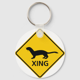 Zeichen für Weasel/Frettchen Schlüsselanhänger