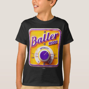 Zeichen im Leermodus - Basketballstärke Lila T-Shirt