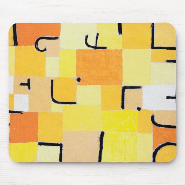 Zeichen in Gelb, Paul Klee Mousepad (Vorne)