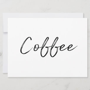 Zeichen "Kaffee"   Stilvolle Handschrift