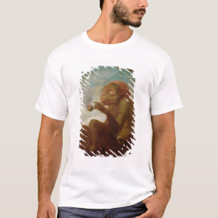 Zeichen mit einem Affen, der ein Rohr raucht T-Shirt