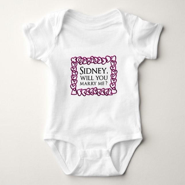 Zeichen Sidney Crosby Baby Strampler (Vorderseite)