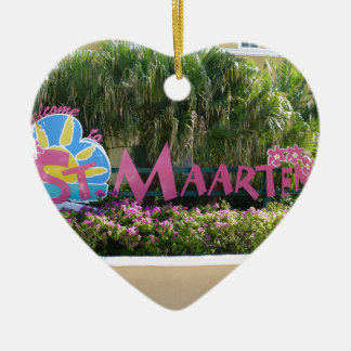 Zeichen St. Maarten Keramikornament