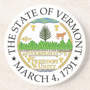Zeichen Vermont Getränkeuntersetzer