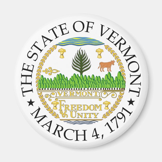 Zeichen Vermont Magnet (Vorne)