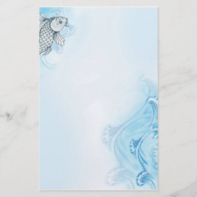 Zeichen von Koi - Briefkopf-Briefpapier Briefpapier (Vorderseite)