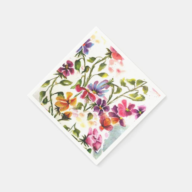 ZEICHENDRUCKER UND PAPIERNAPKINS SERVIETTE (Ecke)