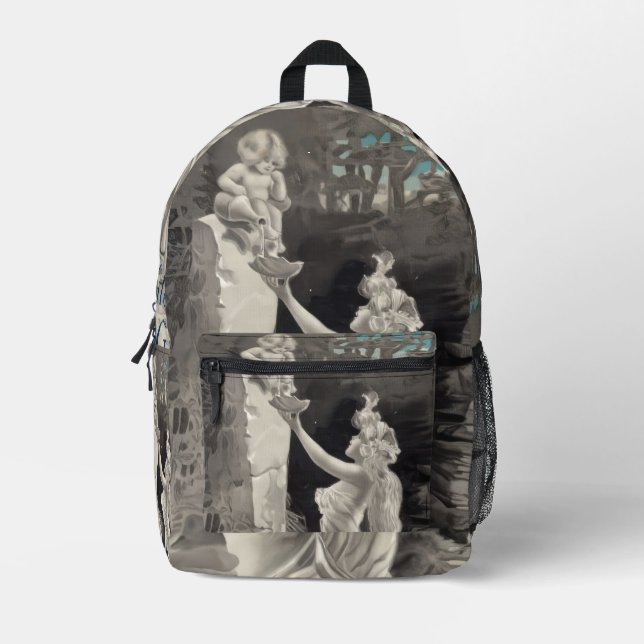 Zeichenketten-Backpack Bedruckter Rucksack (Vorderseite)