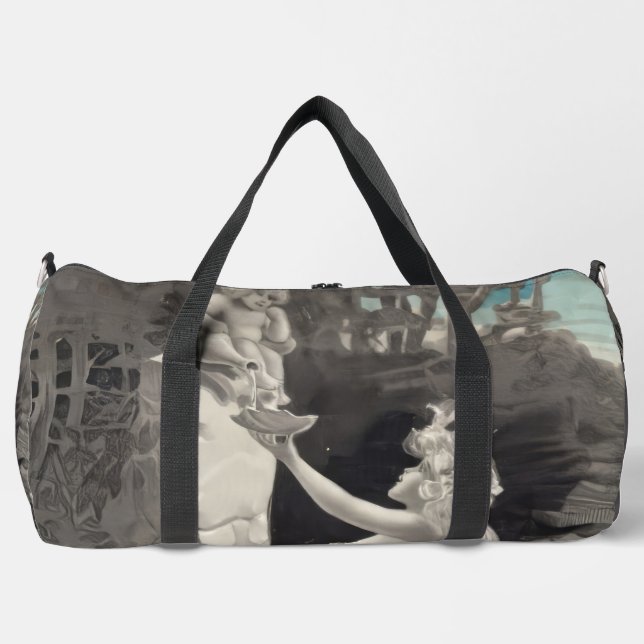 Zeichenketten-Backpack Duffle Bag (Vorderseite)