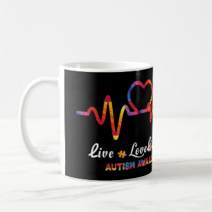 Zeichenketten Closurelic, Liebe, Akzeptanz, Autism Kaffeetasse