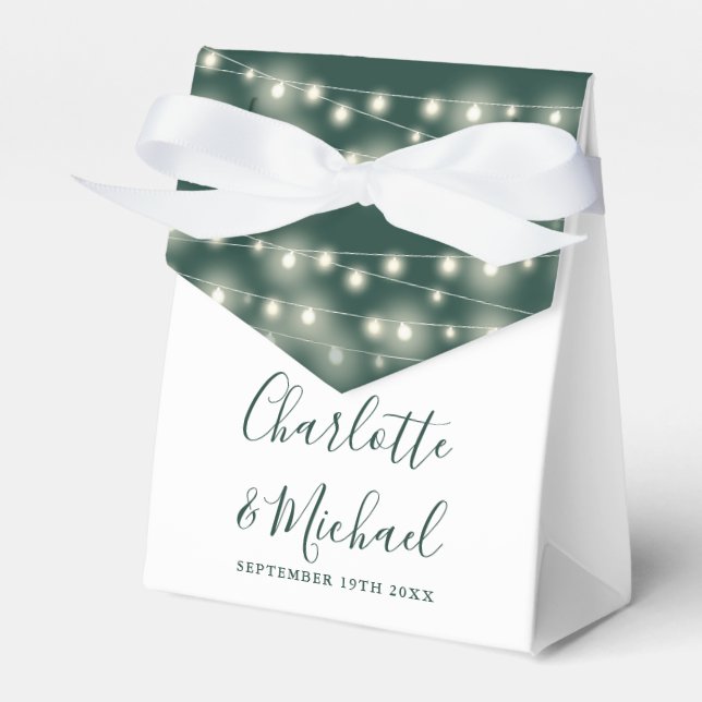 Zeichenketten-Signatur-Skript SmaragdWedding Geschenkschachtel (Vorderseite)