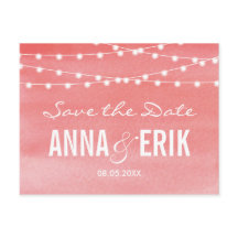 Zeichenkettenleuchten Save the Date zeichnen