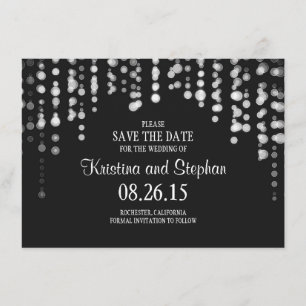 Zeichenkettenleuchten schwarz AKTIVIEREN Save The Date