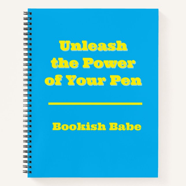 Zeichennotetaking Journal für Autoren Notizbuch (Vorderseite)