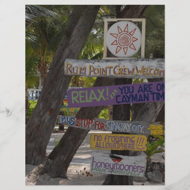 Zeichenpost Rum Point Grand Cayman (Vorderseite)