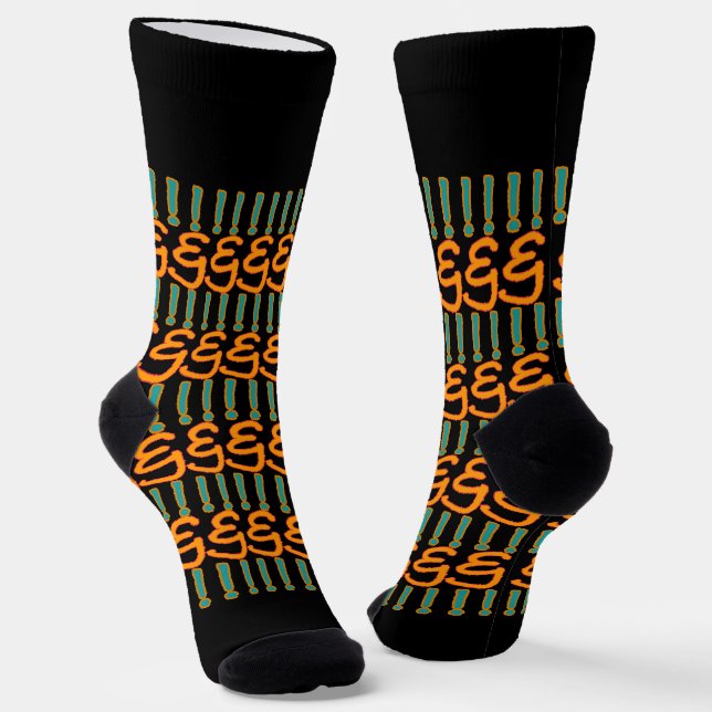 Zeichensetzung E Socken (Gewinkelt)