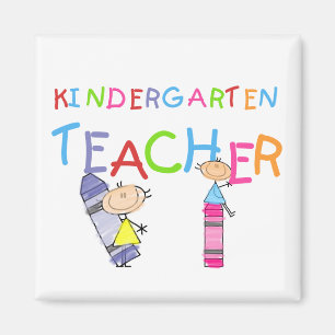 Zeichenstift-Kindergärtnerin-T-Shirts und Magnet