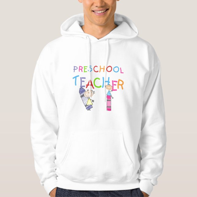 Zeichenstift-Vorschullehrer-T-Shirts und Geschenke Hoodie (Vorderseite)