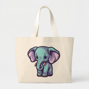 ZEICHENTRICK-ELEFANT JUMBO STOFFBEUTEL