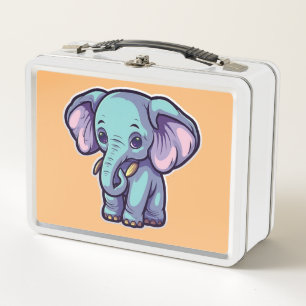 ZEICHENTRICK-ELEFANT METALL BROTDOSE