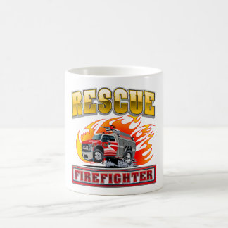 Zeichentrick-Feuerwehrwagen Kaffeetasse