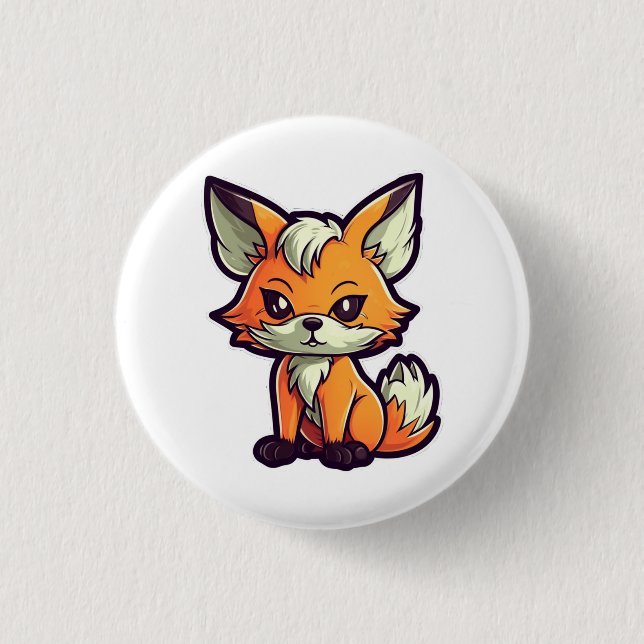ZEICHENTRICK-FUCHS BUTTON (Vorderseite)