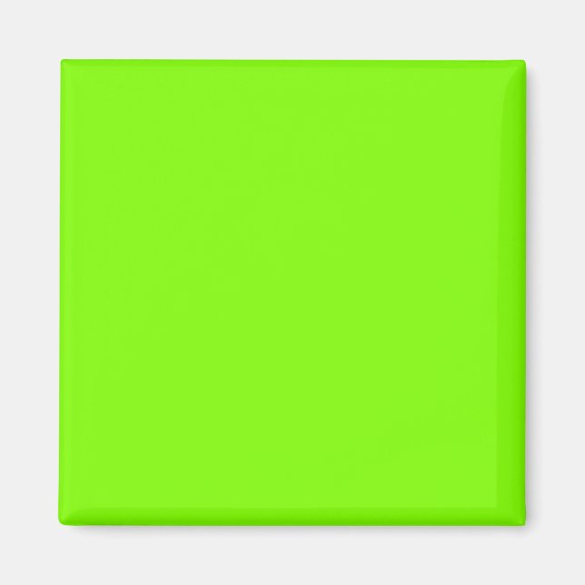 Zeichentrick/Neon Green 7FFF00 Color & Image Optio Magnet (Vorne)