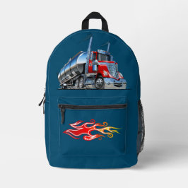 Zeichentrick-Tankwagen Bedruckter Rucksack