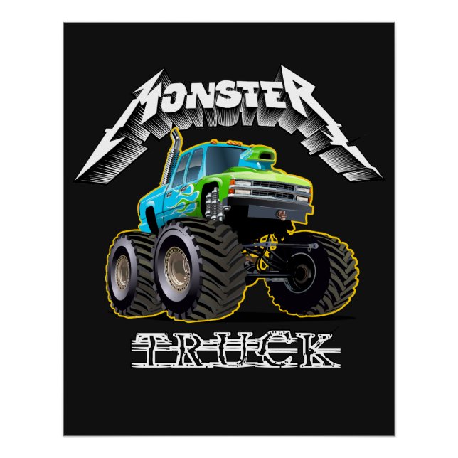 Zeichentrickauto Poster (Vorderseite)