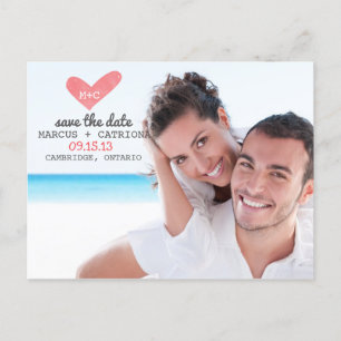 Zeichentrickdrucke Save the Date Postkarte